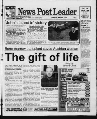 cover page of Blyth News Post Leader published on May 13, 1999